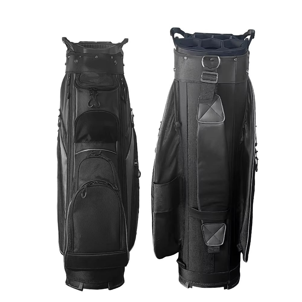 Custom Tour Golf Staff Detachable Lightweight Sunday Stand Bag - Durable Nylon with 12 Way Divider & Multi Pockets