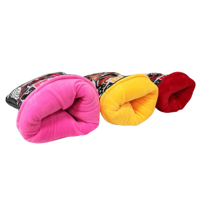 Custom Logo Golf Head Covers - PU Leather, Poker Style for Driver/Fairway/Hybrid, Waterproof Protector Golf Wood Cover