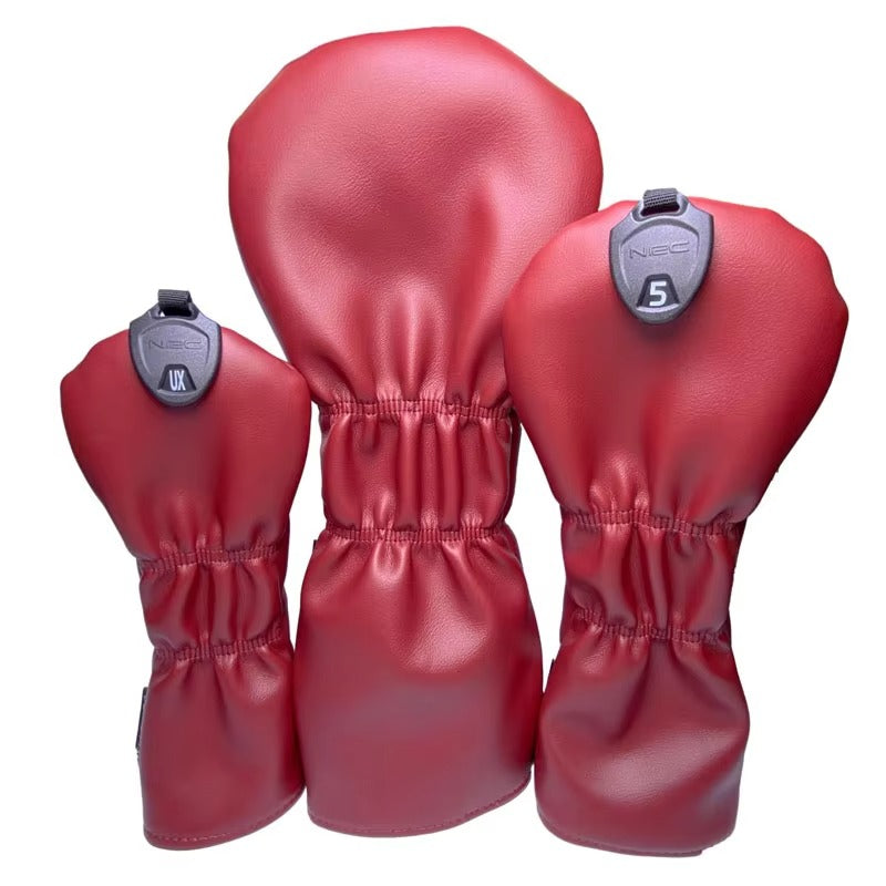 Rugby Pattern Golf Head Covers - Fashion Style, for Fairway Wood, PU Leather, Customizable Option