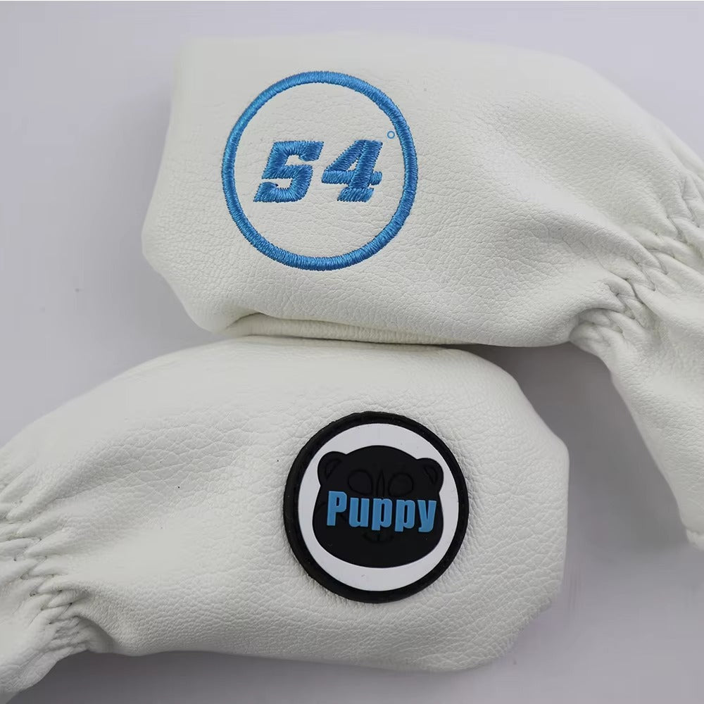 Leather Golf Iron Head Covers - Blank Design, Custom Logo, Bulk Set for Clubs