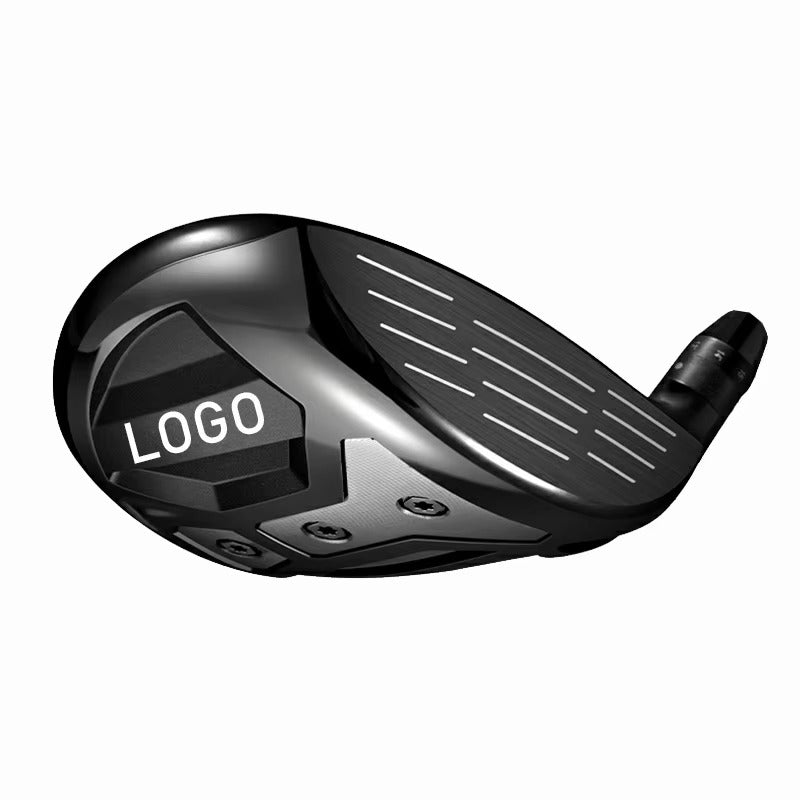 Adjustable Titanium Golf Club Driver Head - Right Handed, with Rubber Grip, Black, Golf Driver