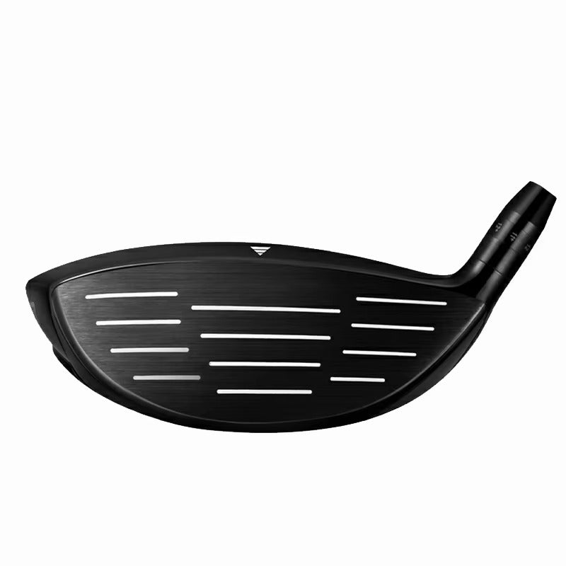 Adjustable Titanium Golf Club Driver Head - Right Handed, with Rubber Grip, Black, Golf Driver