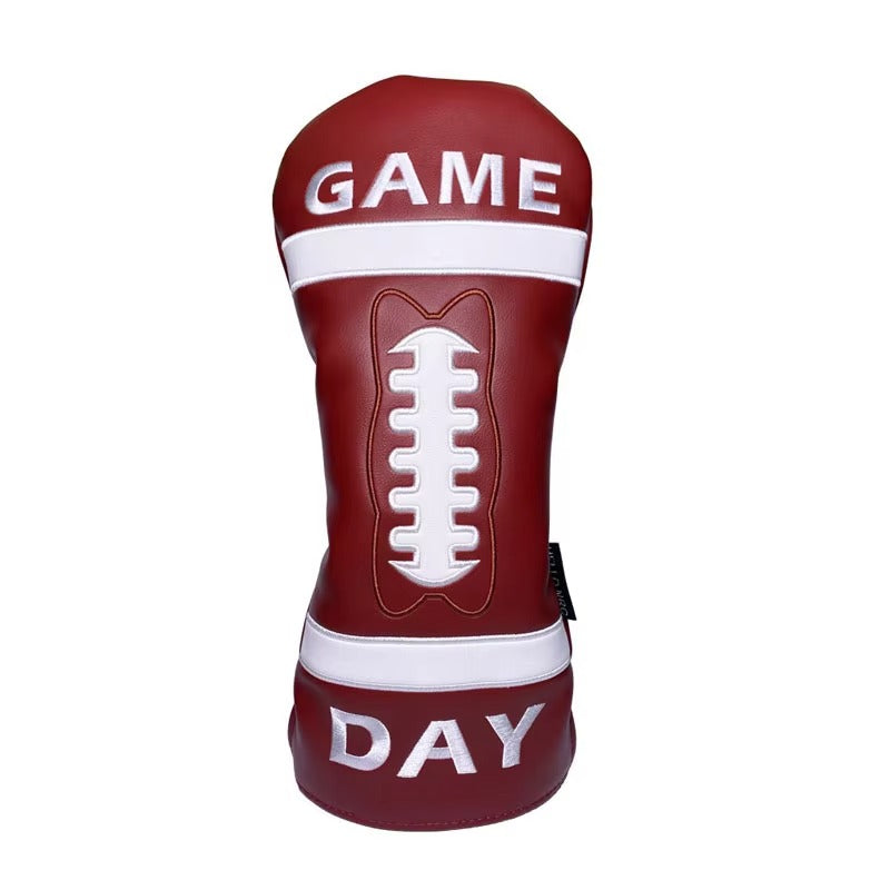 Rugby Pattern Golf Head Covers - Fashion Style, for Fairway Wood, PU Leather, Customizable Option