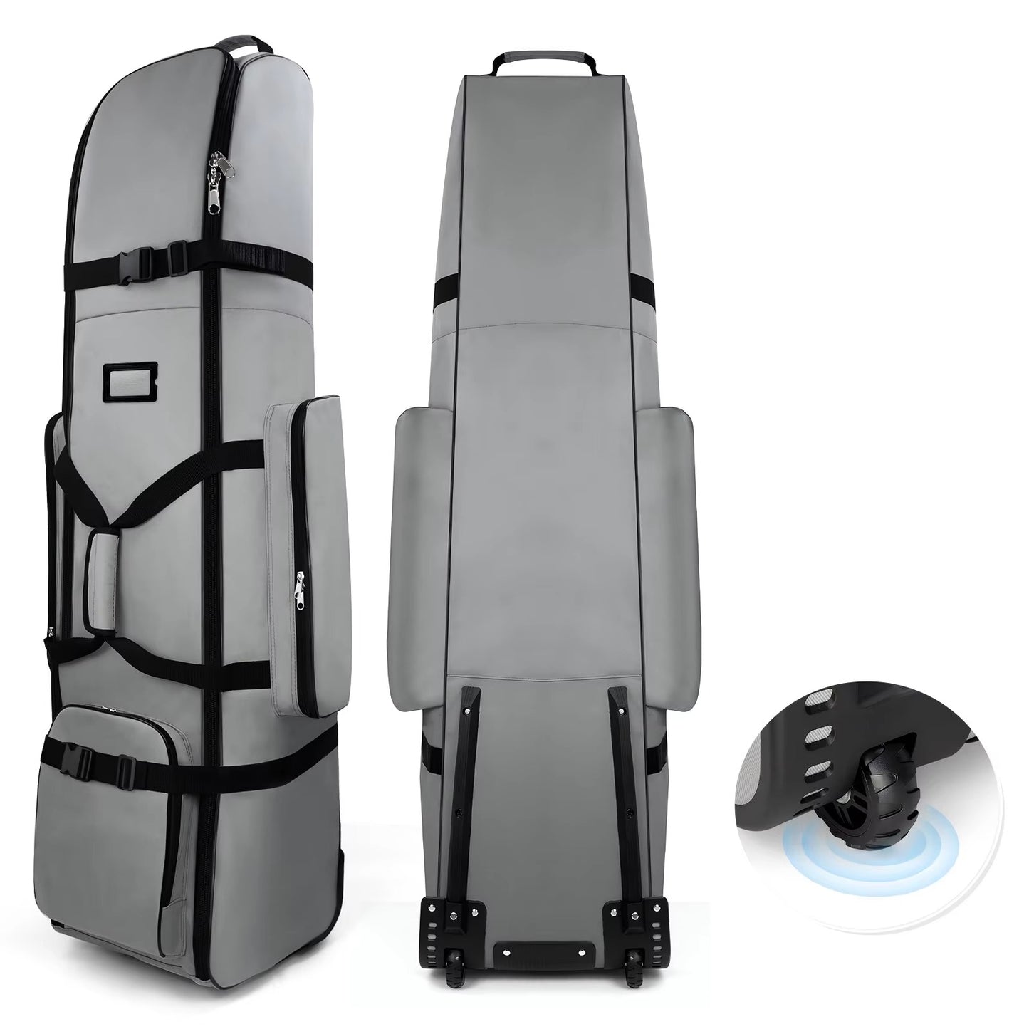 Nylon Golf Travel Bag - Waterproof, Airline Approved, with Wheels, Portable Protection for Golf Clubs, Thickened Stand Bag Cover