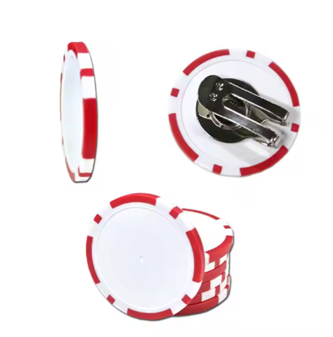 Custom Logo Golf Ball Marker & Golf Cap Clip - Customizable Markers with Blank ABS Golf Ball Marker & Poker Chip Design