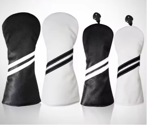 Waterproof PU Leather Golf Wood Headcover - with Thick Plush Lining, Protective Driver Cover for Golf Wood