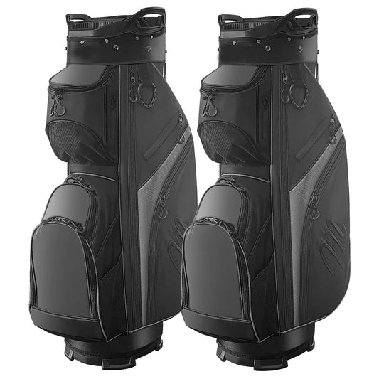 Custom Tour Golf Staff Detachable Lightweight Sunday Stand Bag - Durable Nylon with 12 Way Divider & Multi Pockets