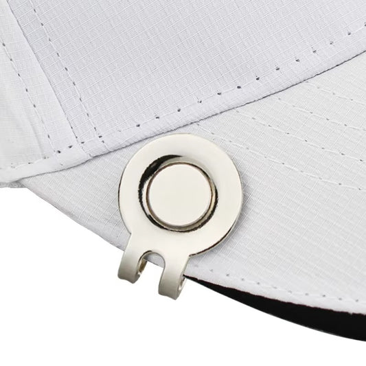 1 Pcs Golf Hat Clip - Magnetic Alloy Cap Clip with Golf Ball Marker - Golf Accessories & Training Aids