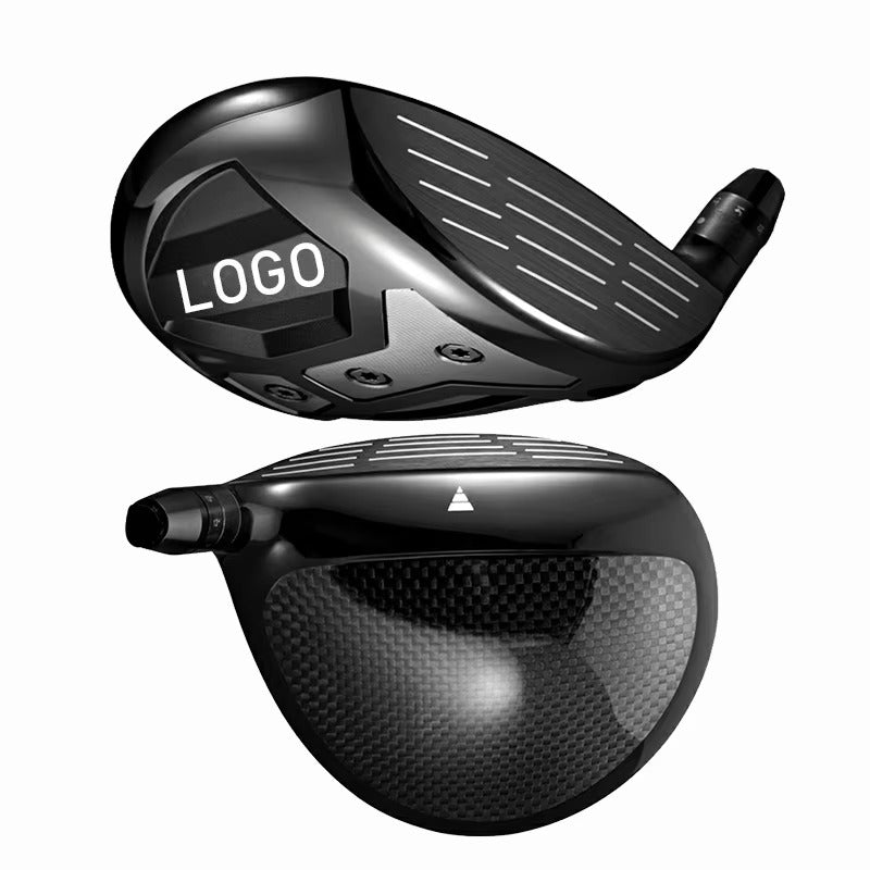 Adjustable Titanium Golf Club Driver Head - Right Handed, with Rubber Grip, Black,  Golf Driver