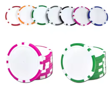 Custom Logo Golf Ball Marker & Golf Cap Clip - Customizable Markers with Blank ABS Golf Ball Marker & Poker Chip Design